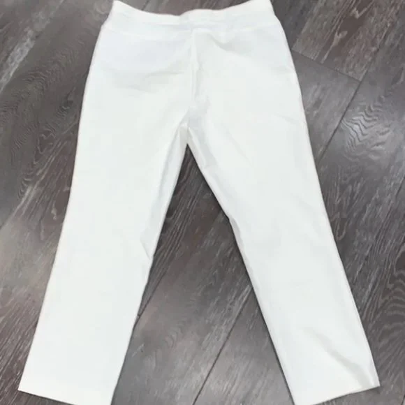 Cream Cropped Pants | 8 | EUC | Akris Punto Slim, but not skinny! - Picture 2 of 8